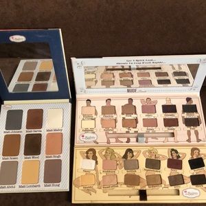 The theBalm eyeshadow palettes